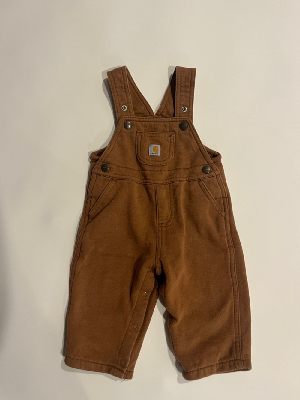Carhartt Baby Overalls in Warm Brown